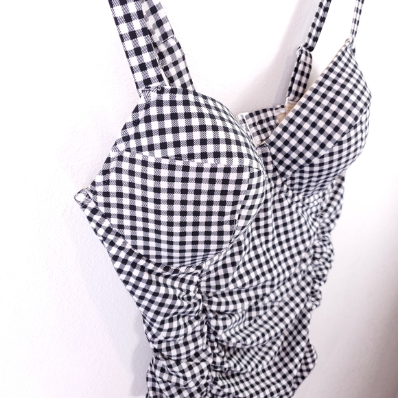 Old Navy Gingham One Piece Swim Suit - Picture 4 of 8